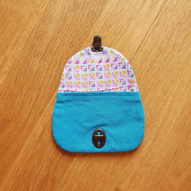Porte-monnaie Coquelicot - Jean turquoise