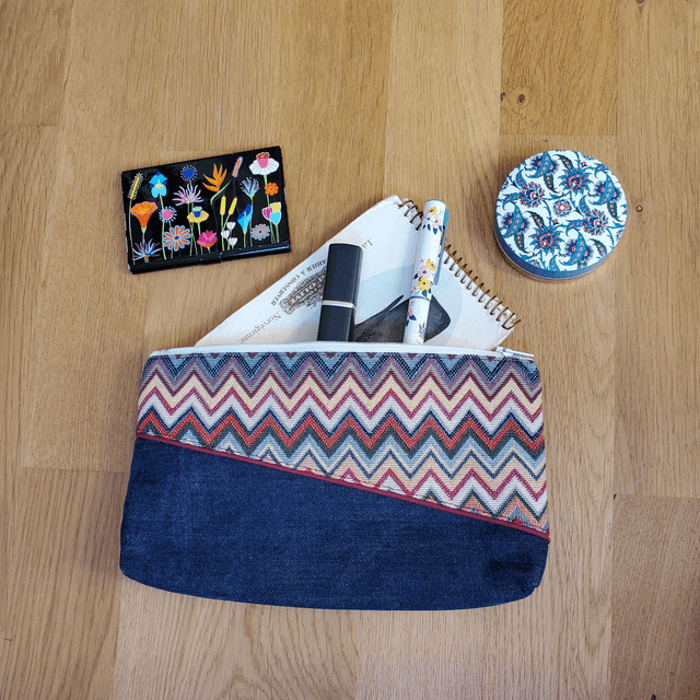 Trousse Althéa - Jacquard à chevrons